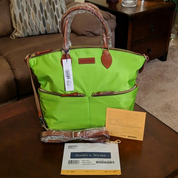 Dooney & Bourke Handbags - NWT Dooney & Bourke Nylon Double Pocket Satchel